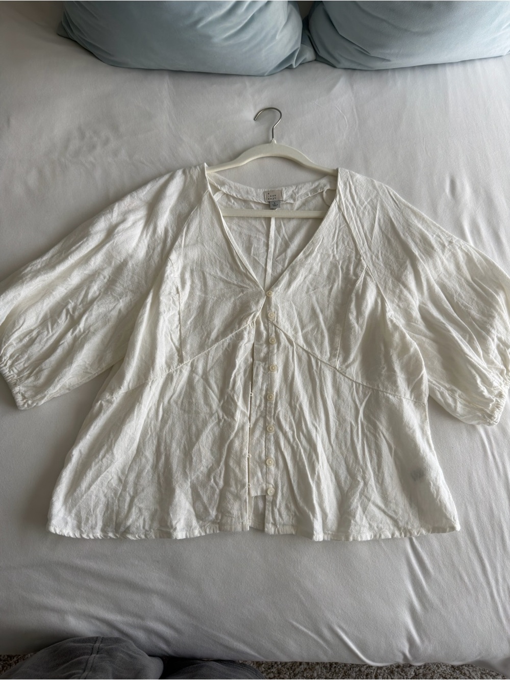 a new day White Blouse Size Large Like New